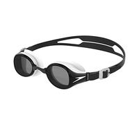 Speedo Unisex-Youth Junior Hydropure Mirror Swimming Goggles | Swim Training | Anti-fog | UV Protection, Black/White/Smoke, One Size