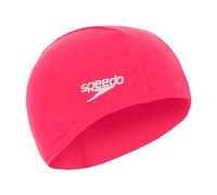 Speedo Unisex-Youth Polyester Swimming Cap | Kids Swim, Scarlet, One Size