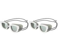 Speedo Unisex-Youth Sunny G Sea Seasiders Swimming Goggles | Anti-leak | Stylist Design | Kids Holiday, White/Grey, One Size (Pack of 2)