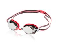 Speedo Vanquisher 2.0 Mirrored Anti-Fog Swim Swimming Competition Goggle, Red