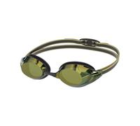 Speedo Vanquisher 3.0 Mirror Swim Goggles - Green | Anti-Fog, UV Protection, Ocular 360 Lens, Hydrodynamic Racing Fit