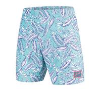 Speedo Vintage Printed Swim Shorts - Dream Fuse Nile Blue/Black, X-Small