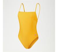 Speedo Womens Adjustable Thinstrap One Piece Swimsuit in Yellow - Size X-Large