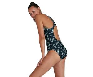 Speedo Women's Boom Logo Allover Medalist Swimsuit