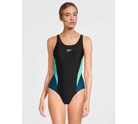 Speedo Womens ColorBlack 2.0 One Piece Swimsuit Artic Glass 10