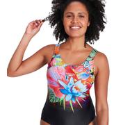Speedo Women's Digital Placement U-Back Swimsuit Swimming Costume BNWT
