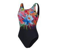Speedo Womens Digital U-Back 1 Piece Swimsuit in Multi colour - Multicolour - Size 6 UK