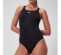 Speedo Women's Endurance+ Kickback Swimsuit | Chlorine Resistant | Swim Training | Athletic Fit | Swim Fitness, Black, 42