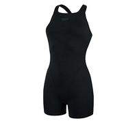 Speedo Women's Eco Endurance+ Legsuit Swimsuit| Chlorine Resistant | Recycled Fabric | Swim Fitness | Training | Holiday, Black, 30