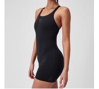 Speedo Women's Endurance+ Legsuit Swimsuit| Chlorine Resistant | Swim Fitness | Training | Holiday, Black, 34