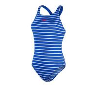 Speedo Women's Eco Endurance+ Printed Medalist Blue/White Swimsuit/Swimming Costume