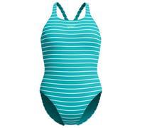 Speedo Women's Endurance+ Printed Medalist Swimsuit | One Piece Swimming Costume | Swim Training, Turquoise Gem, 28