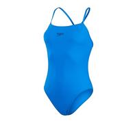 Speedo Women's Eco Endurance+ Thinstrap 1 Piece Swimsuit | Athletic Fit | Classic Design| Recycled Fabric | Chlorine Resistant | Extra Flexibility, Bondi Blue, 32