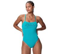 Speedo Womens Endurance Logo Thin Strap One Piece, Blue, Size 28, Women Blue