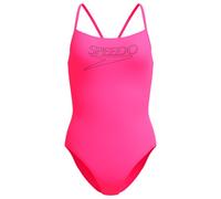 Speedo - Women's Endurance+ Logo Thin Strap One Piece - Swimsuit size 14, pink
