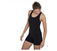 Speedo Women's Endurance+ Legsuit Swimsuit| Chlorine Resistant | Swim Fitness | Training | Holiday, Black, 38