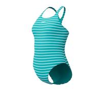 Speedo Women's Endurance+ Printed Medalist Swimsuit | One Piece Swiming Costume | Swim Training, Turquoise Gem, 3636