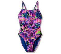 Printed one-piece swimwear for women Speedo Web Back Violet 38