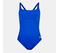 Speedo Women's Flex Band Swimsuit with Integrated Swim Bra | Swim FitneS | Training, Lagoon Blue/Celeste, 30