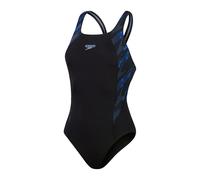 Speedo Hyperboom Splice Muscleback Swimsuit Black UK 36 Woman