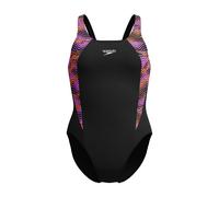 Speedo Womens Hb Splice Mb One Piece Pool Beach Swimsuit Swimwear