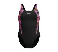 Speedo Womens Hb Splice Mb One Piece Pool Beach Swimsuit Swimwear