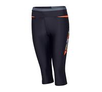 Speedo Women's Hydra Fizz Capri Pant Swimwear - Black/Orange, X-Smallmallmallmall