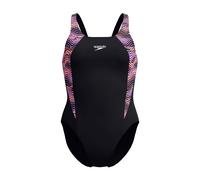 Speedo Womens Hyperback Splice Muscleback Swimsuit in Black - Size 6 UK