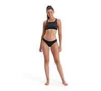 Speedo Women's HyperBoom 2 Piece Bikini, Black/Oxid Grey/USA Charcoal, 38