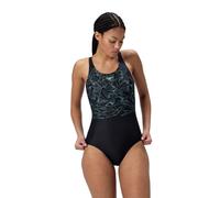 Speedo Womens HyperBoom Placement Muscleback Swimsuit Black