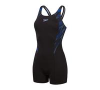 Speedo Women's Hyperboom Splice Legsuit | Quick Drying | Training | FitneS | Chlorine Resistant, Block/True Cobalt/Curious, 55
