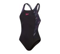Speedo HyperBoom Splice Muscleback Womens Swimsuit Black Swimming Ladies