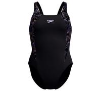 Speedo Hyperboom Splice Muscleback Swimsuit Black UK 34 Women