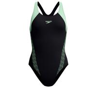 Speedo Womens Hyperboom Placement Laneback 1Pc Swimsuit- Green, Green, Size 38, Women Green