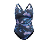 Speedo Womens/Ladies Abstract V Neck Shaping One Piece Swimsuit
