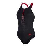 Speedo Womens/Ladies Aztec One Piece Swimsuit6 UK Black/Red GT50063