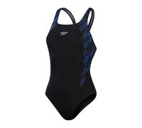 Speedo Womens/Ladies Hyper Boom Muscleback One Piece Swimsui6 UK Black/Blue GT3