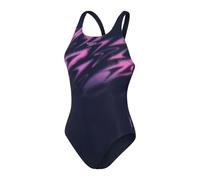 (10 UK, Navy/Pink) Speedo Womens/Ladies Hyper Boom Placement Muscleback One Piece Swimsuit