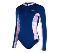 Speedo Womens/Ladies Panelled Long-Sleeved One Piece Swimsuit RD3053