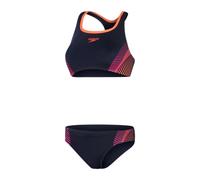 Speedo Womens/Ladies Placement Stripe Two-Piece Swimsuit