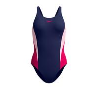 Speedo Womens/Ladies Splice 2.0 Colour Block One Piece Swimsuit (Navy/Pink) - Navy/Blue