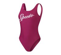 Speedo Womens Logo Deep Ubk One Piece Pool Beach Swimsuit Swimwear
