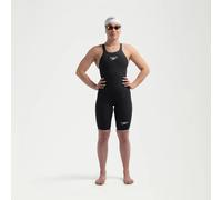 Speedo Fastskin Lzr Pure Valor 2.0 Open Back Competition Swimsuit Black UK 20 Woman