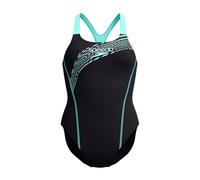 Speedo - Women's Medley Logo 1 Piece - Swimsuit size 16, black