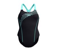 Speedo Women's Medley Logo Swimsuit Swimming Costume Arctic Glass Size 36" Approx UK 14