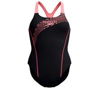 Speedo Women's Medley Logo Swimsuit, Coral Sands, 36