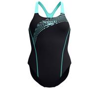 Speedo - Women's Medley Logo 1 Piece - Swimsuit size 8, black