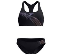 Speedo - Women's Medley Logo 2 Piece - Bikini size 12, black