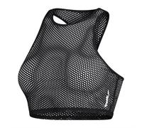 Speedo Womens Mesh Crop Top 001 in Grey - Size 6 UK