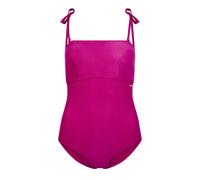 Speedo Women's Shaping Bandeau 1 Piece Swimsuit | Shapewear | Beach and Holiday Swimwear, Wineberry, 34/10